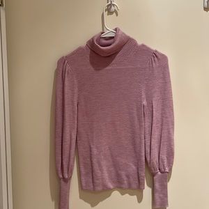 Lilac turtleneck sweater J. Crew